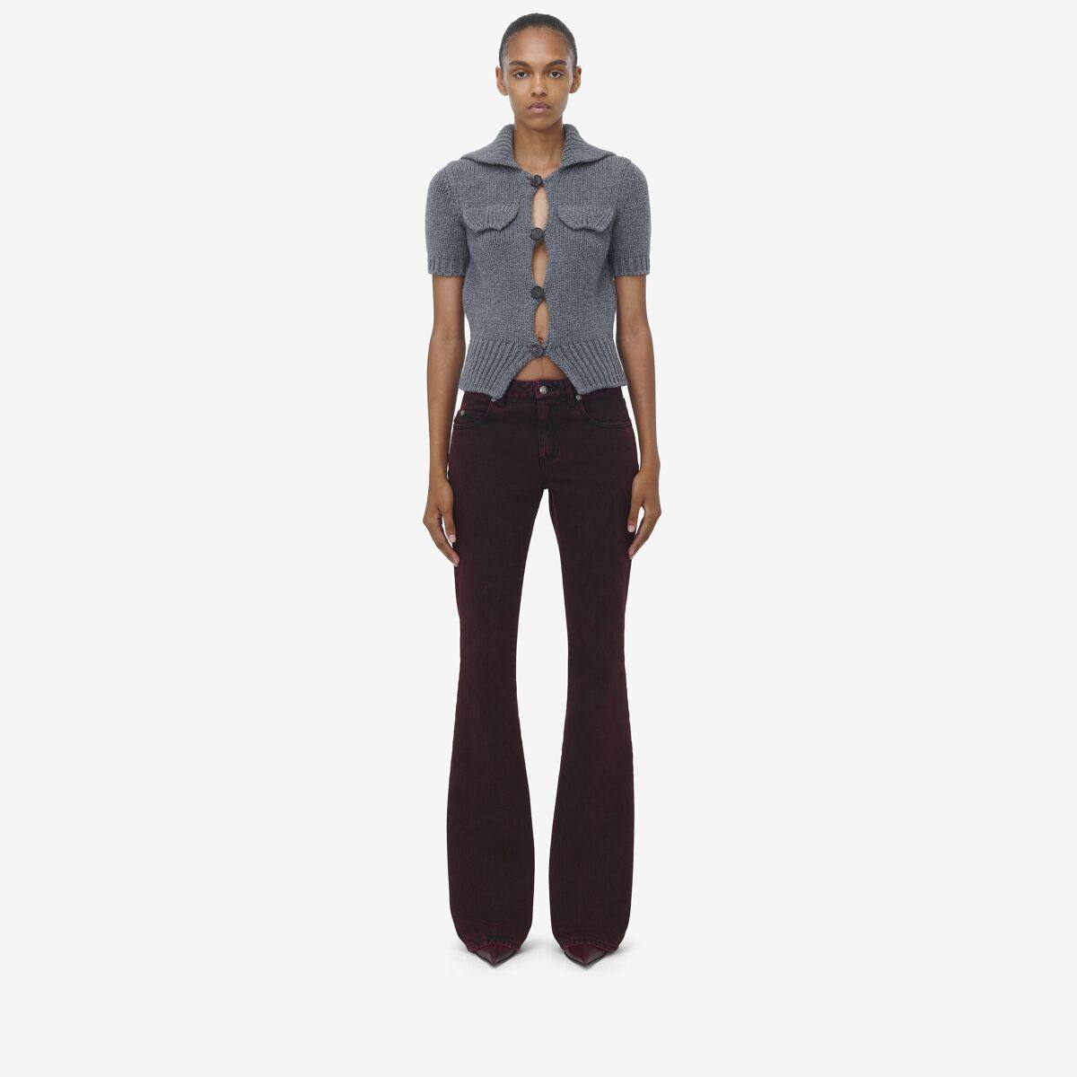 ALEXANDER MCQUEEN - Overdyed Bootcut Jeans - Item 813256QMAC06136